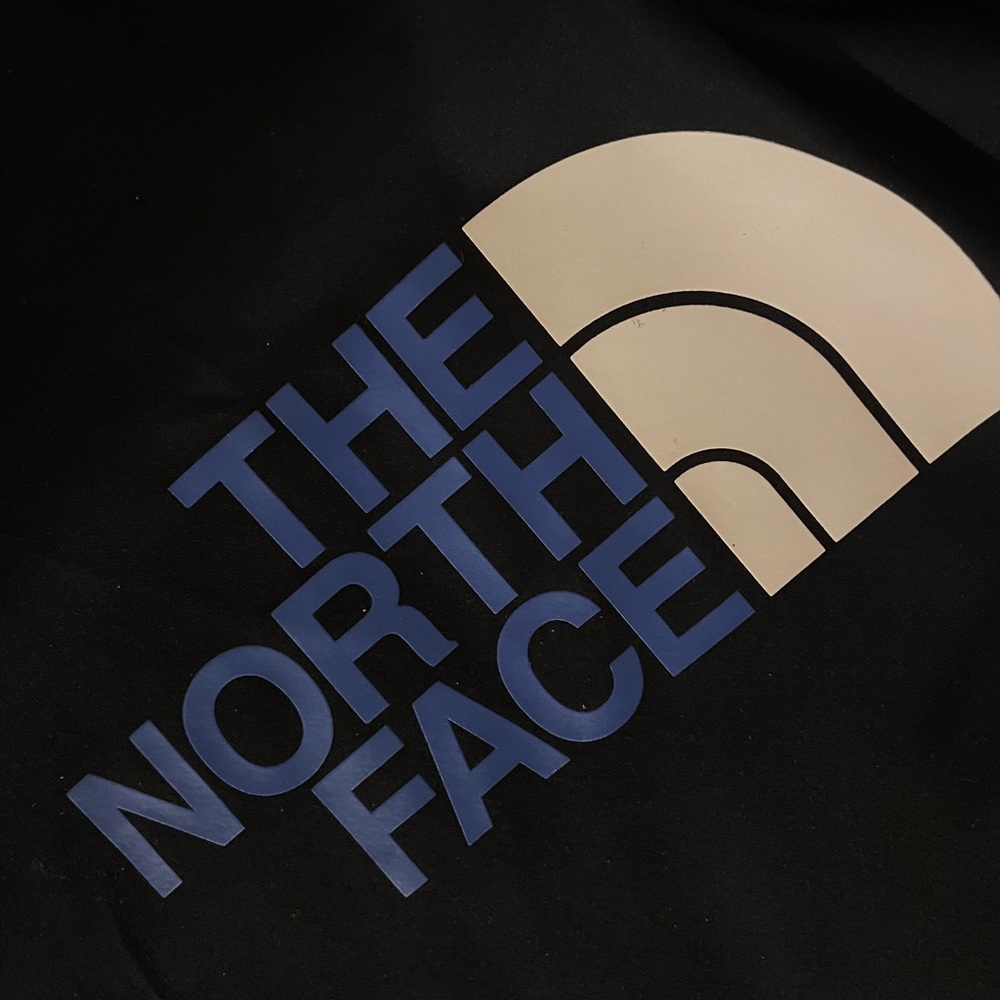 The North Face Unisex Black Hoodie with Blue Accents - Picture 2 of 4